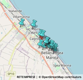 Mappa Via Cormons, 47814 Bellaria-Igea Marina RN, Italia (1.06867)