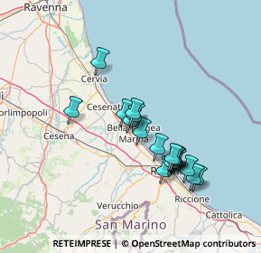 Mappa Via Pirano, 47814 Bellaria-Igea Marina RN, Italia (12.19)