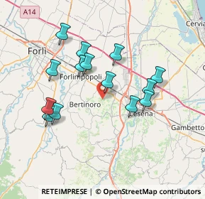 Mappa Via Palazzi, 47032 Bertinoro FC, Italia (6.86357)