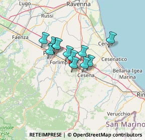 Mappa Via Palazzi, 47032 Bertinoro FC, Italia (8.7)