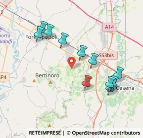 Mappa Via Palazzi, 47032 Bertinoro FC, Italia (3.90364)