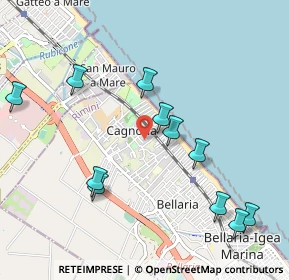 Mappa Via Luigi Settembrini, 47814 Bellaria-Igea Marina RN, Italia (1.12)