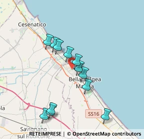 Mappa Via L. Lamarmora, 47814 Bellaria-Igea Marina RN, Italia (3.485)