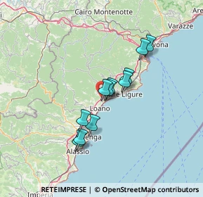 Mappa Viadotto Ranzi, 17027 Pietra ligure SV, Italia (10.43636)