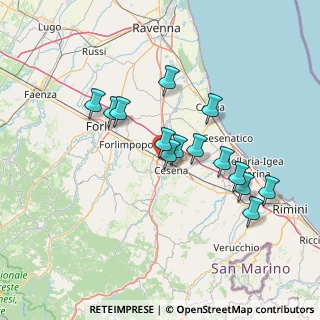 Mappa Via Ferruccio Parri, 47522 Cesena FC, Italia (13.005)