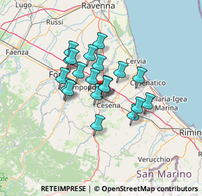 Mappa Via Ferruccio Parri, 47522 Cesena FC, Italia (9.852)