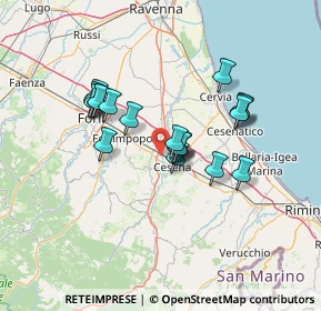Mappa Via Ferruccio Parri, 47522 Cesena FC, Italia (11.0775)