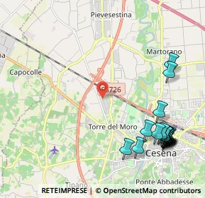 Mappa Via Ferruccio Parri, 47522 Cesena FC, Italia (2.8235)
