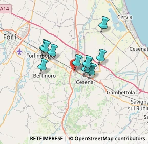 Mappa Via Ferruccio Parri, 47522 Cesena FC, Italia (4.94818)