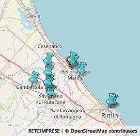 Mappa Via Giovanni da Verrazzano, 47814 Bellaria-Igea Marina RN, Italia (6.74545)