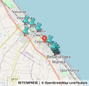 Mappa Via Giovanni da Verrazzano, 47814 Bellaria-Igea Marina RN, Italia (1.39091)