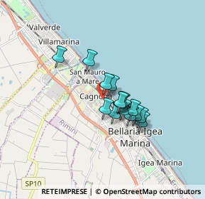 Mappa Via Giovanni da Verrazzano, 47814 Bellaria-Igea Marina RN, Italia (1.14533)
