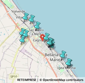 Mappa Via Giovanni da Verrazzano, 47814 Bellaria-Igea Marina RN, Italia (1.674)