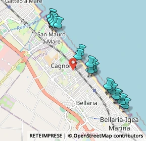 Mappa Via Giovanni da Verrazzano, 47814 Bellaria-Igea Marina RN, Italia (1.0555)