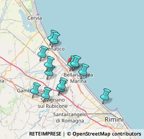 Mappa Via dei Pioppi, 47814 Bellaria-Igea Marina RN, Italia (6.13154)