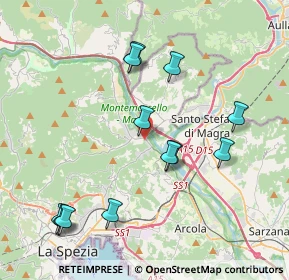 Mappa Via Provinciale Piana, 19020 Vezzano Ligure SP, Italia (4.27417)