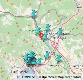 Mappa Via Provinciale Piana, 19020 Vezzano Ligure SP, Italia (4.423)