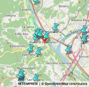 Mappa Via Provinciale Piana, 19020 Vezzano Ligure SP, Italia (2.4315)