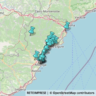 Mappa Via Francesco Crispi, 17027 Pietra Ligure SV, Italia (8.9285)