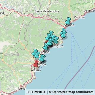 Mappa Via Francesco Crispi, 17027 Pietra Ligure SV, Italia (9.0385)