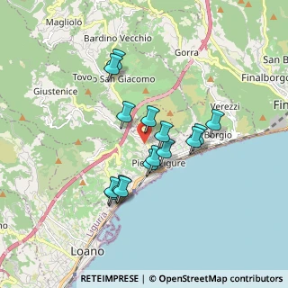 Mappa Via Francesco Crispi, 17027 Pietra Ligure SV, Italia (1.48)