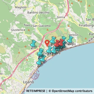 Mappa Via Francesco Crispi, 17027 Pietra Ligure SV, Italia (1.23111)