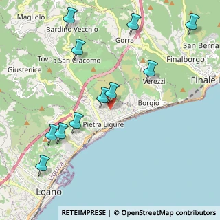 Mappa Via Don Venturini, 17027 Pietra Ligure SV, Italia (2.45091)