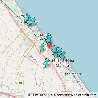 Mappa Via Sebenico, 47814 Bellaria-Igea Marina RN, Italia (1.47364)