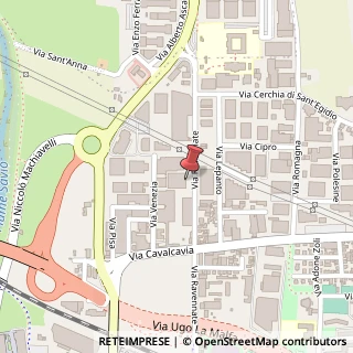 Mappa Via Ravennate, 595, 47521 Cesena, Forlì-Cesena (Emilia Romagna)