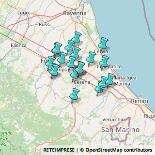 Mappa Via Lelio Basso, 47023 Cesena FC, Italia (9.932)
