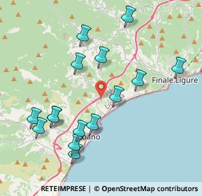 Mappa Via Ranzi, 17027 Pietra Ligure SV, Italia (4.28333)