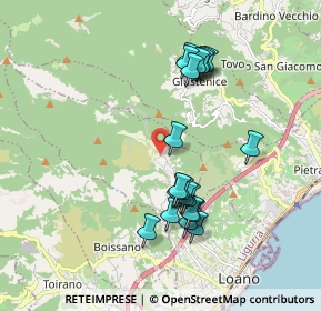 Mappa Borgata Borgarino, 17025 Loano SV, Italia (1.801)