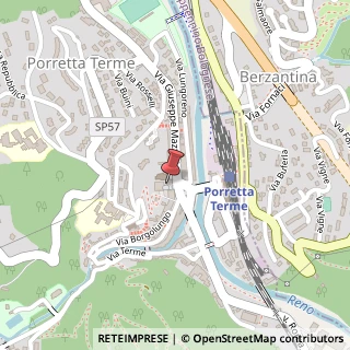 Mappa Piazza Vittorio Veneto, 11, 40046 Porretta Terme, Bologna (Emilia Romagna)