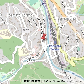 Mappa Via Giuseppe Mazzini, 8, 40046 Porretta Terme, Bologna (Emilia Romagna)