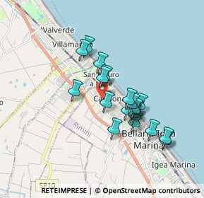 Mappa Via Alessandria, 47814 Bellaria-Igea Marina RN, Italia (1.491)