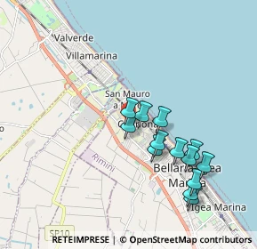 Mappa Via Alessandria, 47814 Bellaria-Igea Marina RN, Italia (1.78154)