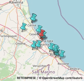 Mappa Via Alessandria, 47814 Bellaria-Igea Marina RN, Italia (10.67929)