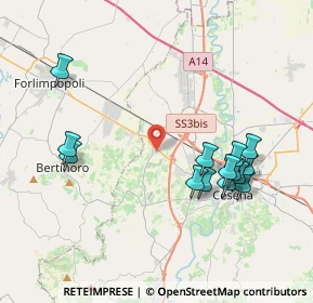 Mappa Via Primo Brighi, 47522 Cesena FC, Italia (4.20571)