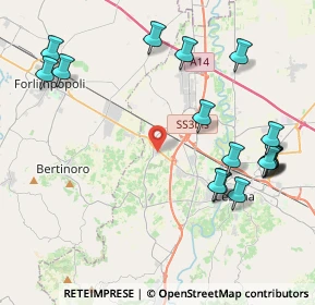 Mappa Via Primo Brighi, 47522 Cesena FC, Italia (5.04)