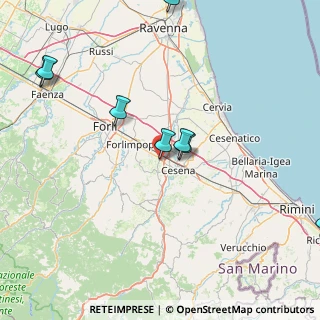 Mappa Via Primo Brighi, 47522 Cesena FC, Italia (34.29154)