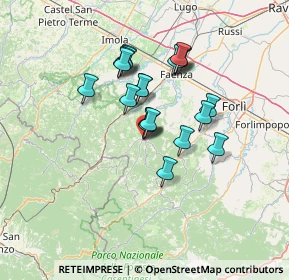 Mappa Piazza Pretorio, 47015 Modigliana FC, Italia (11.025)