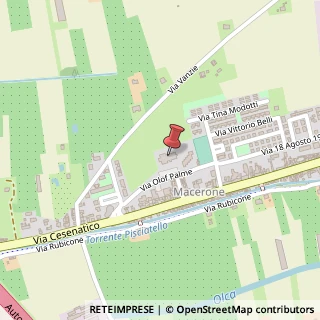 Mappa Via Olof Palme, 140, 47521 Cesena, Forlì-Cesena (Emilia Romagna)