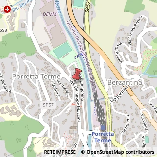 Mappa Via Giuseppe Mazzini, 151, 40046 Porretta Terme, Bologna (Emilia Romagna)