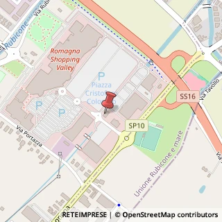 Mappa piazza colombo, 3, 47039 Savignano sul Rubicone, Forlì-Cesena (Emilia Romagna)