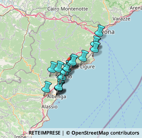 Mappa Via Arbaschi, 17027 Pietra Ligure SV, Italia (9.003)