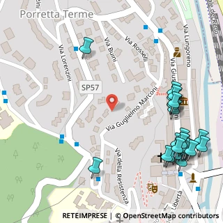 Mappa Via Guglielmo Marconi, 40046 Porretta Terme BO, Italia (0.168)