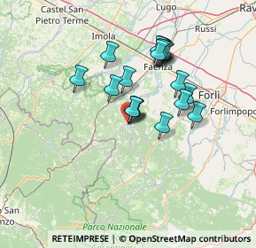 Mappa Via Cappuccini, 47015 Modigliana FC, Italia (11.8525)