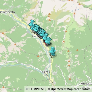 Mappa Via Villaggio Aurora, 10070 Cantoira TO, Italia (0.95185)