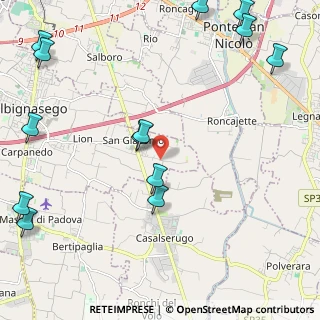 Mappa Vicolo S. Pio X, 35020 Albignasego PD, Italia (3.04692)