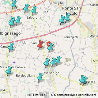 Mappa Vicolo S. Pio X, 35020 Albignasego PD, Italia (2.98944)